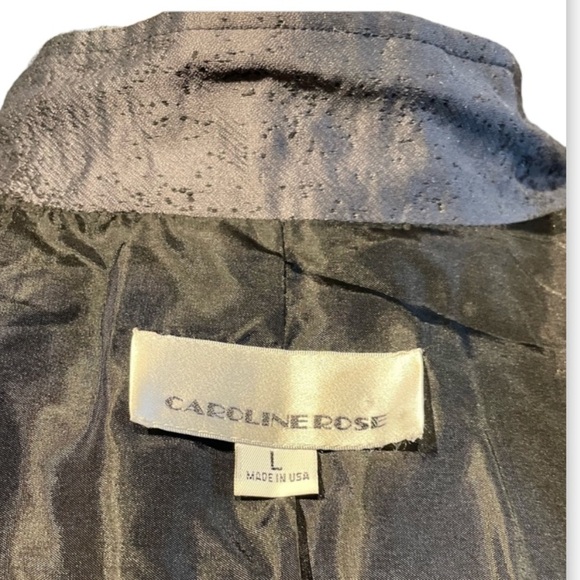 Caroline Rose Women’s Abstract Brushstroke Avant Garde Boxy Fit Jacket Large - Picture 6 of 6